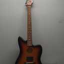 IYV 6 String IYV-IJGAP-200 Semi Hollow Electric Acoustic Guitar 3T Sunburst, Right, IJGAP-200