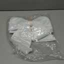 allgala Christmas Decorative Metallic Foil Fabric Bows for Wreath Garland Christmas Tree Chair Wedding-2 Pack-14 (30x35cm)-White-XBW92381