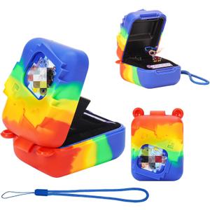 2 x YouKnow Silicone Case for Bitzee Disney Interactive Toy Digital Pet and Case, Protective Skin Sleeve for Bitzee Virtual Electronic Pets Accessories (Case Only) (Colorful)