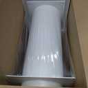 Repa Market 5 Inch Plastic Through Wall Ventilation Kit - Dryer Vent Hood with Cuttable PVC Pipe and Duct Connector - White Indoor Dryer Vent Kit/Outdoor Dryer Vent Cover - Dryer Exhaust vent