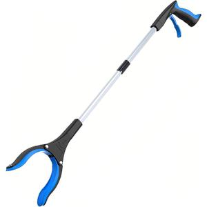 32" Grabber Reacher Tool, 2-Pack Foldable Reacher Grabber Pickup Tool with 360 Rotating Jaw & Magnet, Trash Picker Upper Grabber, Lightweight Grabbers for Seniors Heavy Duty