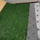 FURWAY Dog Grass Pad with Tray Artificial Grass Puppy Pee Pad for Dogs, Reusable 4-Layer Training Potty Pad with Tray, Quick Absorbent Indoor & Outdoor Portable Dog Patio Potty ( 35.4"x23.6")