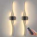 Wireless Wall Sconces Set of Two, Dimmable, 3CCT, Up to 65H Runtime, 31.5 inches