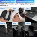 Dashboard Mobile Phone Holder for Ford Bronco, Cell Phone Mount with Tray Internal Accessories Automobile Cradles Applicable to Ford Bronco 2021 2022 2023 2/4 Doors