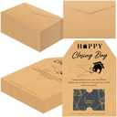 MotiMind 50 Sets of Real Estate Mailers Greeting Cards Neighbor House Shaped Cards With Envelopes Real Estate Agent Supplies (Happy Closing Day)