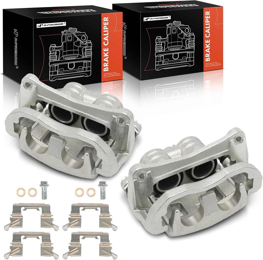 A-Premium Front Left and Right Side Disc Brake Caliper with Bracket