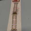 Moolia Metal Band Compatible with Apple Watch Band 42/44/45/46/49mm Women Rhinestones Resin Wristband Bling Diamond Bracelet for iWatch Series 11 10 9 8 7 6 5 4 3 2 1 SE/Ultra1/2/3, Rose Gold/Pink