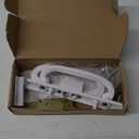 Keyed Offset Center Sliding Patio Door Handleset With Mortise And Keeper Assembly 45Keyway, 3-15/16" H.C., NonHandle Used For 1-3/8" To 2" Thick Sliding Glass Door & Patio Door (White),Zinc Alloy