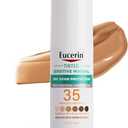 Eucerin Sun Tinted Sensitive Mineral Face Sunscreen Lotion SPF 35, Non-Comedogenic Mineral Sunscreen with Gentle Zinc Oxide Protection for Sensitive Skin, 1.7 Fl Oz Bottle Exp 06/2027