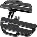 Motorcycle Front Rider Floorboards Pedal Set Fits for Kawasaki Vulcan S EN650 2015-2025, Wide Foot Rest Pegs Motorbike Pedal Black