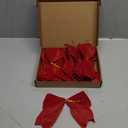 18 pcs  Christmas Red Bows,  for Christmas Tree Fireplace Decoration