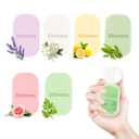 300 Paper Soap Sheets for Travel - 6packs Travel Size Foaming Hand Soap Sheets Refills with 1 Portable Box for Hand Washing Disposable Scented Mini Flakes Traveling Camping Hiking Essentials