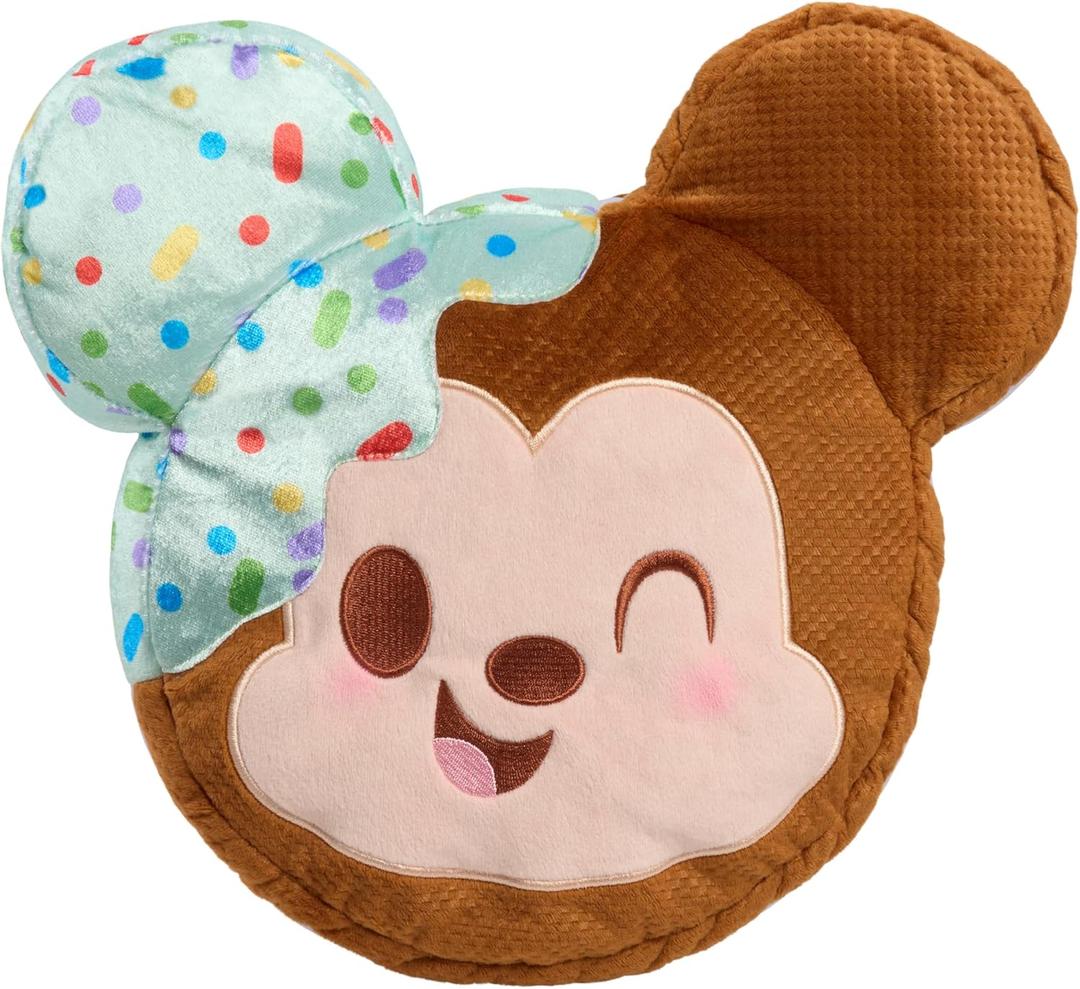 Just Play Disney Munchlings Squeeze-A-Munch Large Scented Mint Dipped Ice Cream Sandwich Mickey Mouse 10-inch Plush, Kids Toys for Ages 0