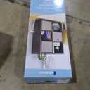 Whitmor Deluxe 6 Cube Organizer with 3 Fabric Cubes, Espresso