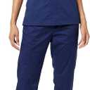 Amazon Essentials Women's Quick-Dry Stretch Scrub Pants (Available in Plus Size) (Blue, S)