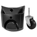 Wet/Dry Shop Vac Caster Wheel Foot 841174 73137 Compatible with Ri-dgid HD0900 HD09001 HD0600 HD06001 (1, Black)