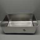 Stainless Steel Litter Box,XXL Metal Cat Litter Box for Big Cats 8IN Deep, Cat LitterBox High Sided Pet Toilet Easy to Clean,Cats Litter Pan for Adult Cats,Non Stick, No Smell (23.6" L x 15.7" W x 8" H)