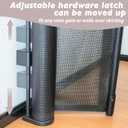 Retractable Baby Gates Dog Gate for Stairs, 100" Wide Retractable Gate Mesh Pet Gate, 41" Extra Tall Child Safety Gate with Fiberglass Rods for Stairways, Doorways, Hallways, Indoor/Outdoor
