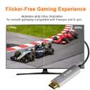 Elecan 8K Fiber Optic Displayport to HDMI Cable 25 Ft, 8K@60Hz 4K@120Hz, Zinc Alloy Shell & Active Optical DP Display Port 1.4 to HDMI 2.1 Uni-Directional Male Cord for NVIDIA, HDTV,Monitor,Projector