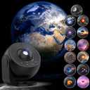 [Pro 2025] Planetarium Projector with Brighter Wider Projection, 13 in 1 Star Projector Galaxy Light with Starry Night Sky Space Nebula Solar System Constellation Moon for Bedroom Ceiling Room Decor