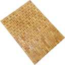 HJJKKH Bath Mat, Wooden Bathroom Mat Rayon Derived from Bamboo 27.6"x19.7", Foldable Non-Slip Floor Mat, Wooden Shower Mat for Bathroom, Bathtub, Spa, Sauna, Hot Tub & Outdoor Use