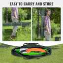 30 Ft Manual Pole Saw, Extendable Tree Pruner Blade and Scissors Set with 9 Fiberglass Handles, Long Branch Pruner Retractable for Backyard and Garden, Bush Cutting and Pruning of Palm Trees