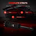 cciyu Struts Spring Assembly Struts Complete for 2008-2012 for Honda for Accord Struts Shocks for 172562R 172562L Front Struts FWD