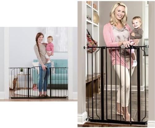 Regalo 58-Inch Home Accents Super Wide Walk Through Baby Gate & Easy Step Extra Tall Walk Thru Baby Gate, Bonus Kit, Includes 4-Inch Extension Kit