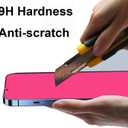2 Piece Privacy Tempered Glass for iPhone 16 Pro 6.3 inch Anti-blue Anti-Spy Screen Protector Mirror Gradient Colorful