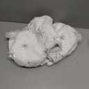 DIYASY White Christmas Stockings, 4 Pack Large Faux Fur Christmas Stockings with Silver Sequin Snowflakes Personalized Christmas Stocking for Fireplace Hanging and Holiday Party Decoration 17.5 Inches