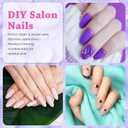 outopen 336pcs Medium Almond Nail Tips Thicken Clear Almond Shape Nail Tips for Polygel Acrylic Extension Full Cover Fake Nail Press On Tips for Beginners DIY Manicure,14 Sizes