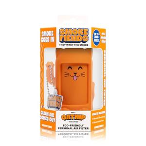 SmokeFiends Portable & Eco-Friendly Personal Air Filter | Discreet HEPA & Carbon Filtration | Biodegradable & Up to 300+ Uses | Keychain Design for On-the-Go Freshness (Catnip)
