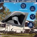 RV Skylight Outer Dome,18"x26" OD Universal Skylight Fits All Standard 14" x 22" Skylight Openings Replacement Travel Trailer RV Camper Truck (Smoke)