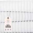 Classic Turkish Towels CTT - Luxury 3 Piece Jumbo Bath Sheets, 100% Turkish Cotton, Absorbent & Ultra Comfy Bath Towel Sheets for Hotels & Spa | 40"x65" (White)