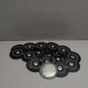 XZQTIVE Western PU Leather Belts for Woman Concho Cowgirl Cowboy Disc Belt for Ladies Wide Boho Country Waist Belts for Dress (Fit waist size up to 51''(no hang length), Black(silver Buckle))