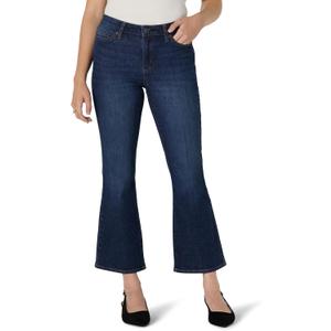 Amazon Essentials Women's Medium Stretch Mid-Rise Fashion-Forward Kick Crop Jeans (Size 8)