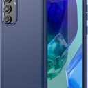 Case for Samsung Galaxy M55 Case, Carbon Fiber Shockproof Slim Silicone Rugged Soft TPU Back Phone Cover for Samsung Galaxy M55 Blue