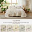 Bedsure Tufted Boho Comforter Set Twin Size - Beige Boho Bed Set, GentleSoft 2 Pieces Farmhouse-Style Embroidery Bedding, Gifts for Woman, Soft Jacquard Twin Comforter for All Seasons