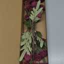 Floroom 5pcs Burgundy Faux Silk Mums Artificial Flowers, Bulk Fake Small Mini Chrysanthemums with Stems for DIY Wedding Centerpieces Floral Arrangements Vase Fillers Home Decorations