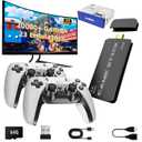 BADGOAL 2025 Upgrades Retro Game Console Stick, Nostalgia Gaming Stick, Over 20,000 Games and 23 Emulators, Upgraded Dual 2.4G Wireless Controllers, Plug & Play TV Video Gaming Stick with 64GB Memory