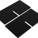 Acrylic X-Shaped Small Book Stand Black, Open Bookstand and Magazine Holder for Desk Display, Tablet and Cookbook Presentation, Home and Office Reading Easel