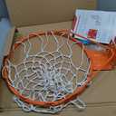 GoSports Regulation 18" Steel Basketball Rim - Choose from Fixed or Breakaway - Use for Replacement or Garage Mount