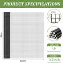 Black Hardware Cloth 1/2in Mesh 36in x 100ft, Chicken Wire Fencing PVC Coated 19 Gauge, Welded Chicken Wire for Rodent Proofing, Tree Guard, Garden Fence, Poultry Netting