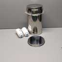 Gravity-Fed Water Filter System, 3.25G Stainless-Steel Countertop System with 2 Black NSF/ANSI 42 Certification Elements, 2 Fluoride, Metal Water Level Spigot, Reduces Fluoride and Chlorine
