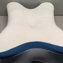 Cervical Pillow for Neck Pain Relief - Ergonomic Neck Pillow for Sleeping Contour Memory Foam Pillows with Cooling Pillowcase, Orthopedic Bed Pillow for Side Back Stomach Sleepers (White)