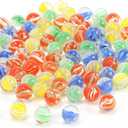 400 pcs Color Mixing Glass Marbles ,9/16 inch Bulk for Kids Marble Games,DIY and Home Decoration