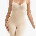 Bodysuit Shapewear for Women Seamless Body Shaper Tummy Control Butt Lifter Sculpting Full Body Suit (S/M, Beige)