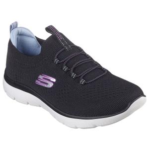 Skechers Women's Summits Top Player Sneaker Memory Foam cushioned comfort insole, Machine washable, Lightweight flexible shock-absorbing midsole, Bungee Slip-on, 7.5