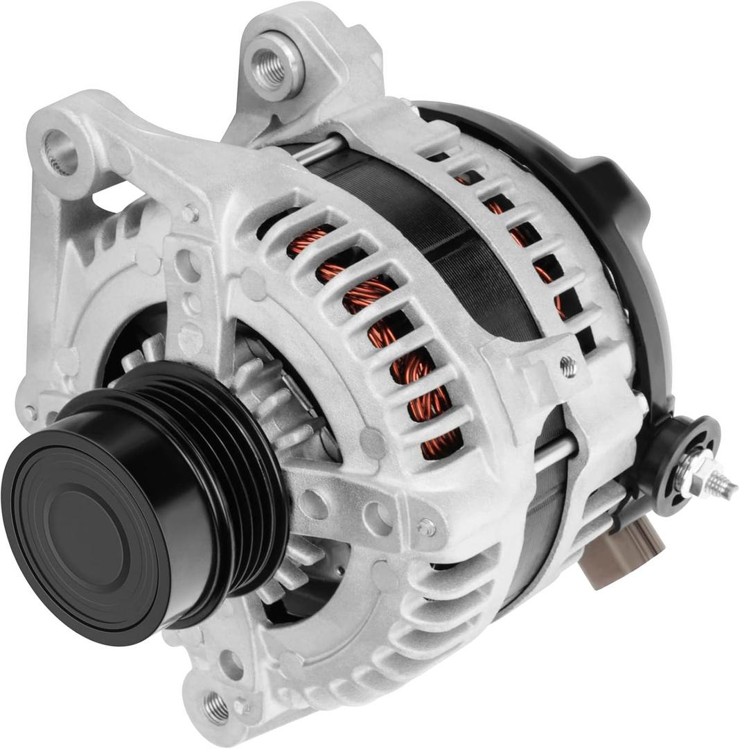 ROADFAR Alternator Fit for Toyota for Camry 2010-2011,for 2010 For Toyota for Camry 2.5L, for 2011 For Toyota for Camry 2.5L 11516 104210-2650 270600V060 100A 12V CW 4-Groove Decoupler Pulley