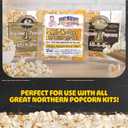 Top Star Popcorn Machine - 12oz Stainless-Steel Kettle, Reject Kernel Tray, Warming Light, and Accessories by Great Northern Popcorn (Red and Yellow)